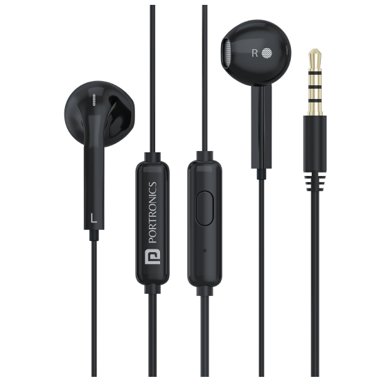 Portronics Conch Beta Wired in Ear Earphones with Mic